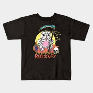 Reaper Kitty by Tobe Fonseca Kids T-Shirt